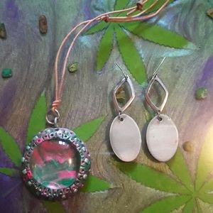 Ooak Pendant & earring set